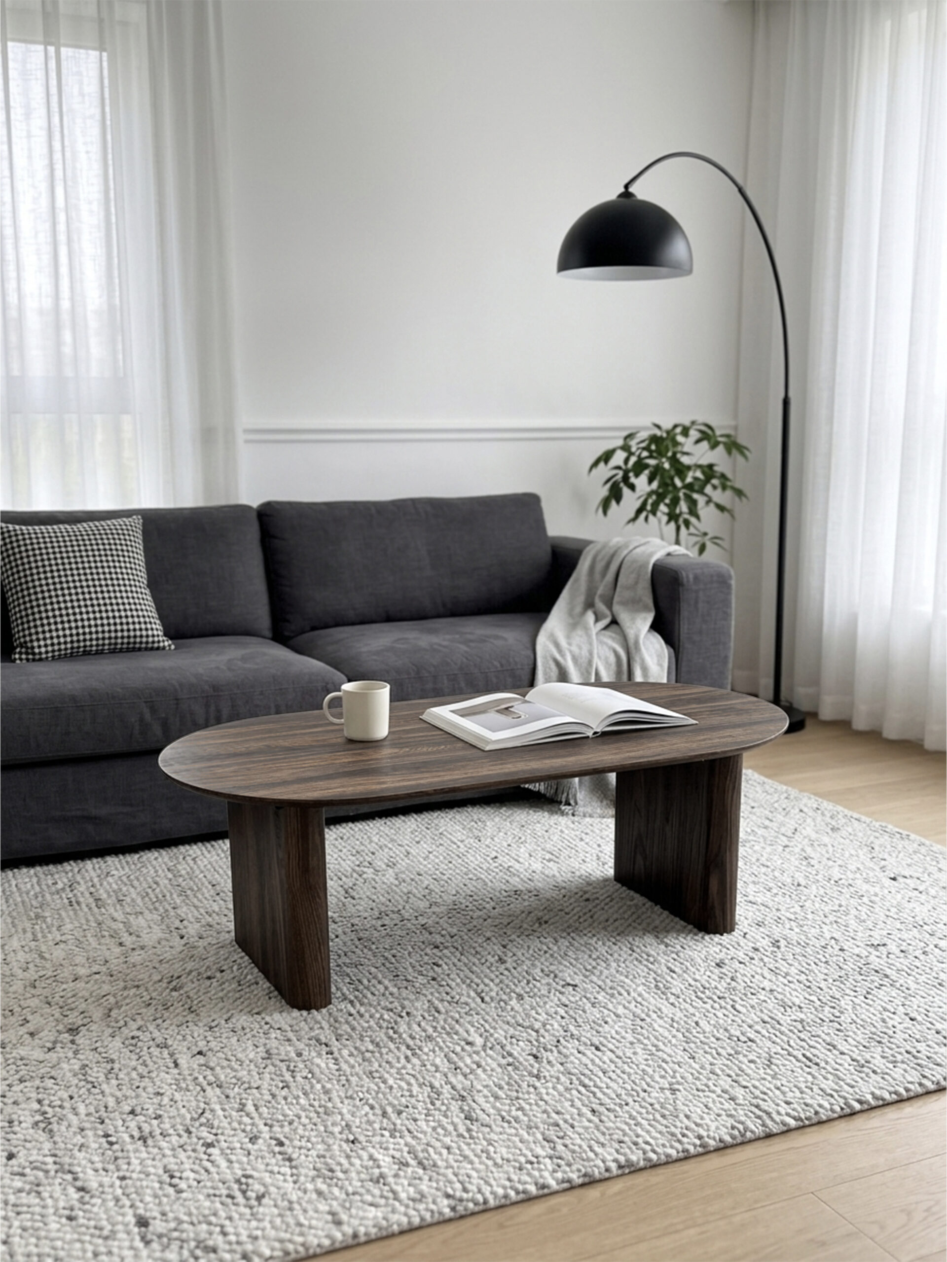 Roy W120XD60XH40CM (1) שולחן סלון דגם רוי אגוז – תמונה 1